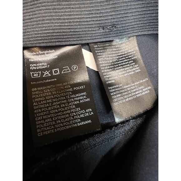 H&M Women’s Dark Blue Pants Size 6 Great Condition - Picture 5 of 7